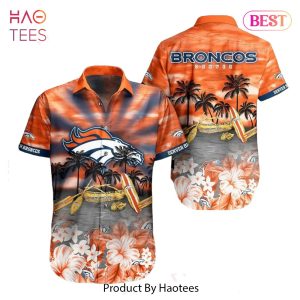 HOT TREND Denver Broncos NFL Hawaiian Shirt Tropical Pattern Summer For NFL Football Fans