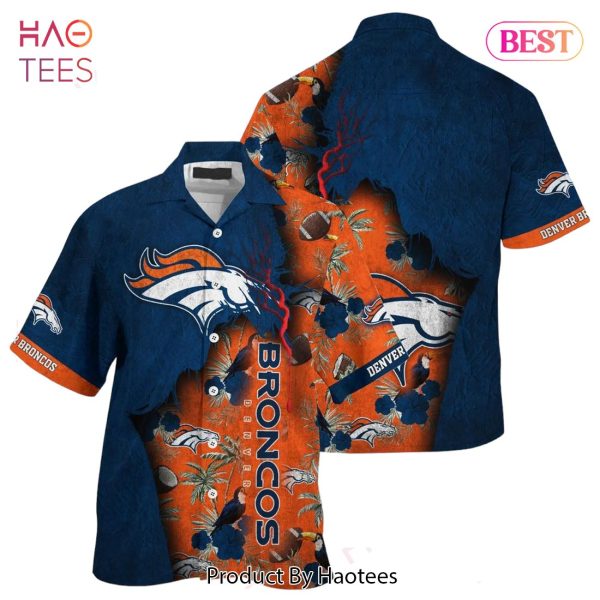 HOT TREND Denver Broncos NFL Hawaiian Shirt Tropical Print Sumer Gift For Fans