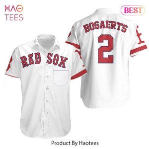 HOT TREND Xander Bogaerts Boston Red Sox Majestic Jersey Inspired Style Hawaiian Shirt Aloha Shirt for Men Women