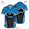 Detroit Lions NFL Hawaiian Shirt Graphic Tropical Pattern 3D Printed Beach Shirt Summer Gift For Fan