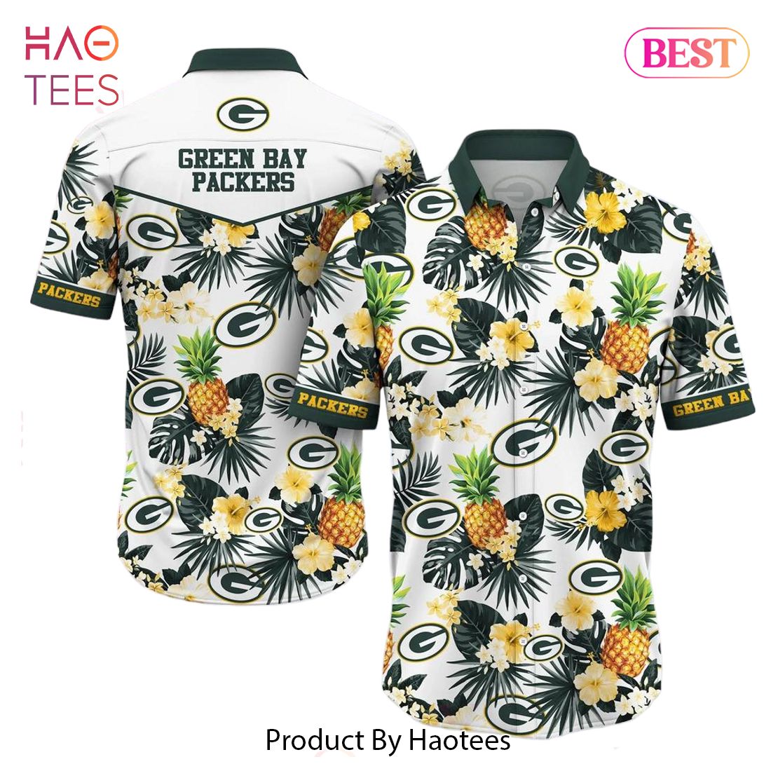 Green Bay Packers Nfl Hawaiian Shirt Tropical Pattern Graphic Hawaii Shirt For Fan Ever
