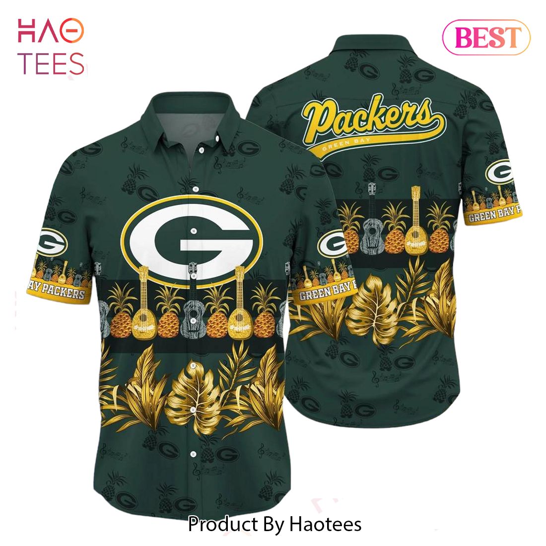 Green Bay Packers Nfl Hawaiian Shirt Tropical Pattern Graphic Trends Summer Gift For Fan Nfl