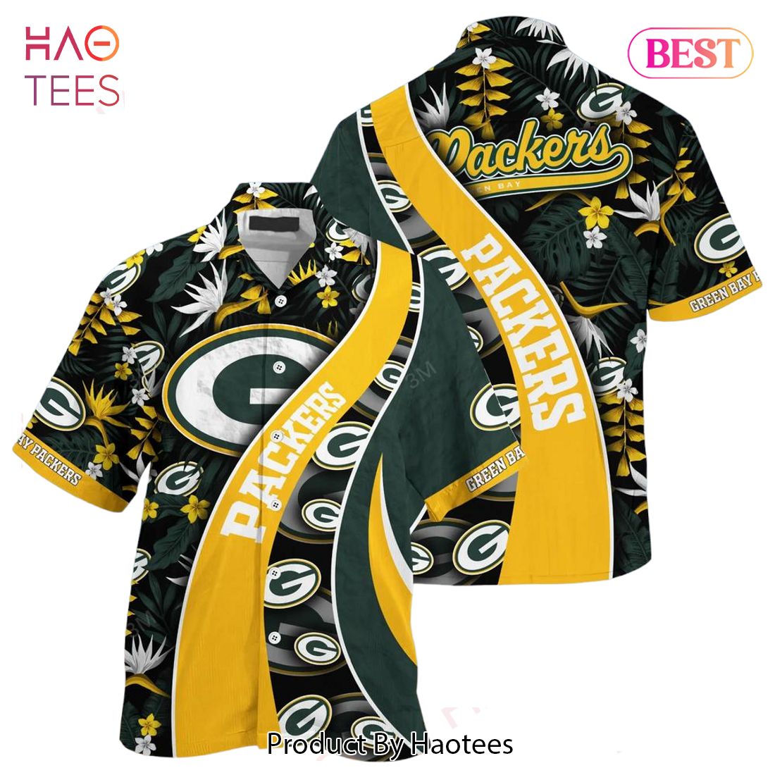 Green Bay Packers Nfl Hawaiian Shirt With Tropical Pattern For Your Loved Ones