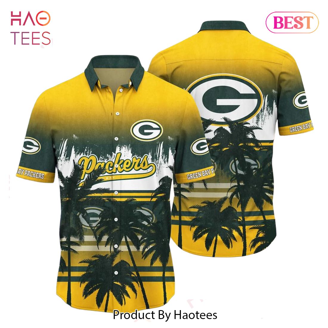 Green Bay Packers Nfl Summer Hawaiian Shirt Tropical Pattern Graphic For Sports Enthusiast
