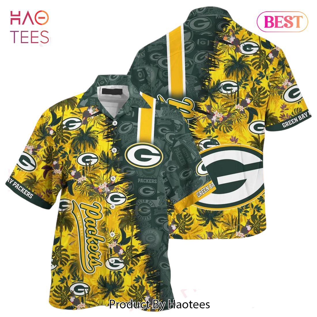 Green Bay Packers Nfl Team Football Beach Shirt Summer Button Down Hawaiian Shirt Fan Ever