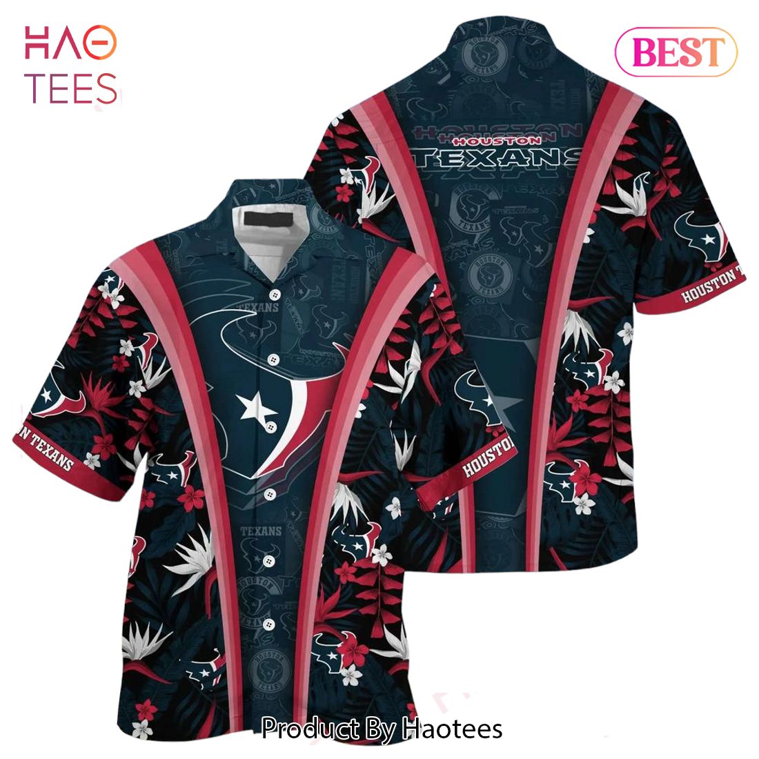 Houston Texans NFL Beach Summer Hawaiian Shirt Gifts For Sports Football Fans