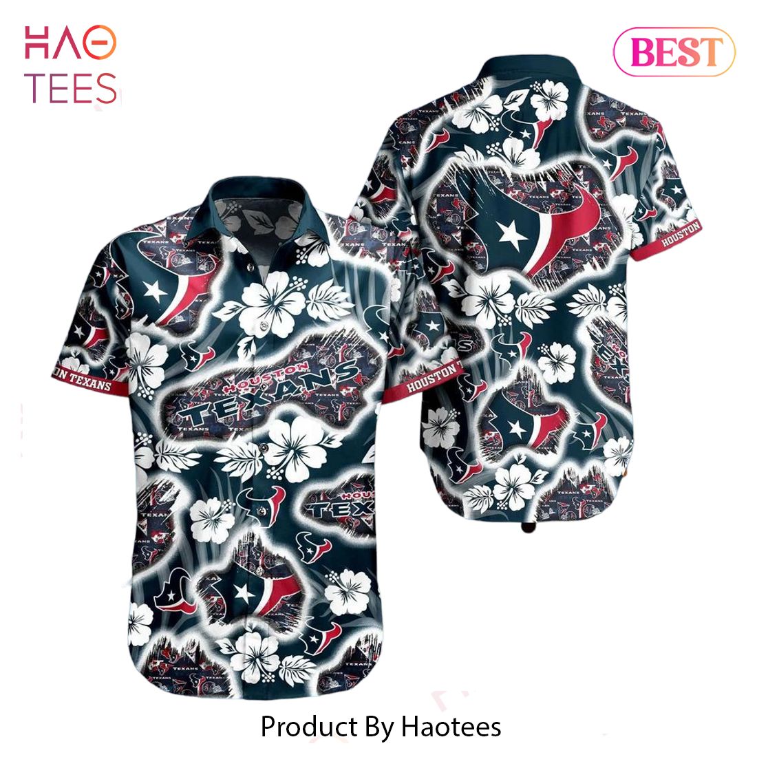 Houston Texans NFL Hawaii Shirt Graphic Floral Printed This Summer Beach Shirt For Fans