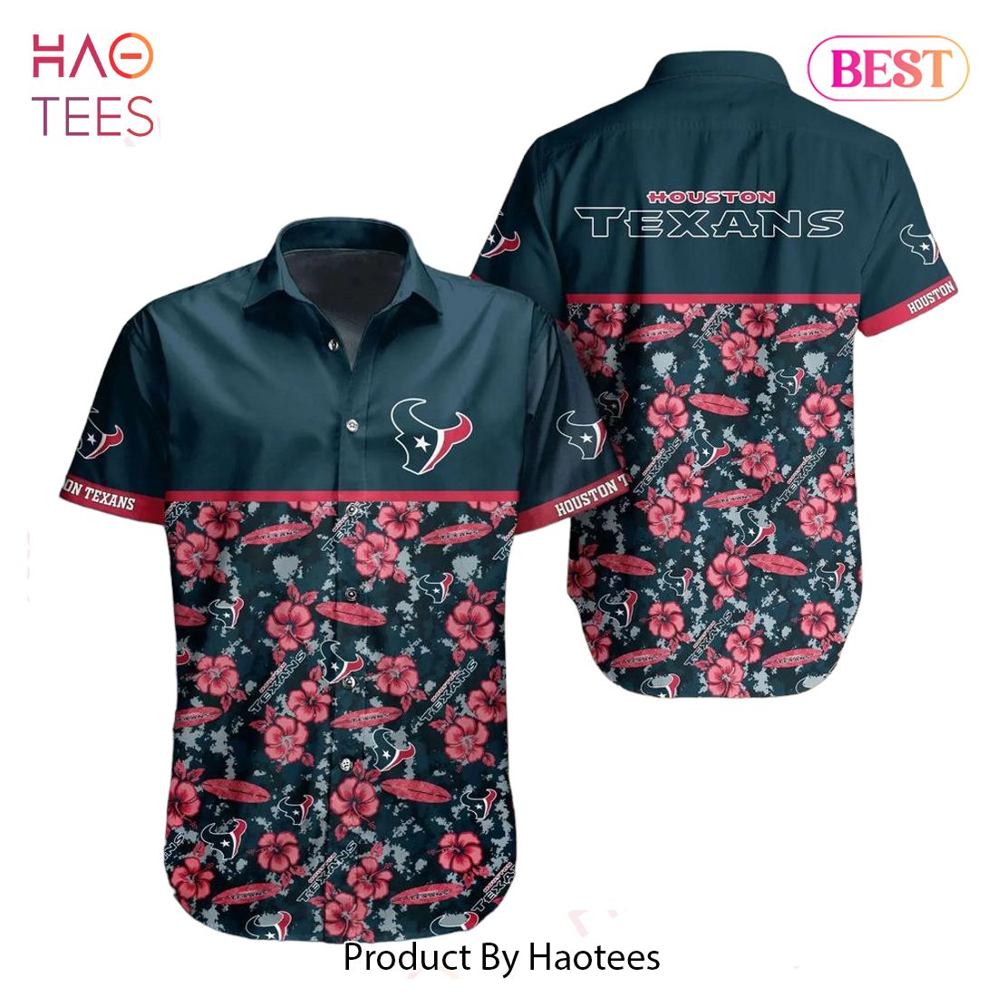 Houston Texans NFL Style Trending Summer Hawaiian Shirt Houston Texans NFL Style Trending Summer Hawaiian Shirt