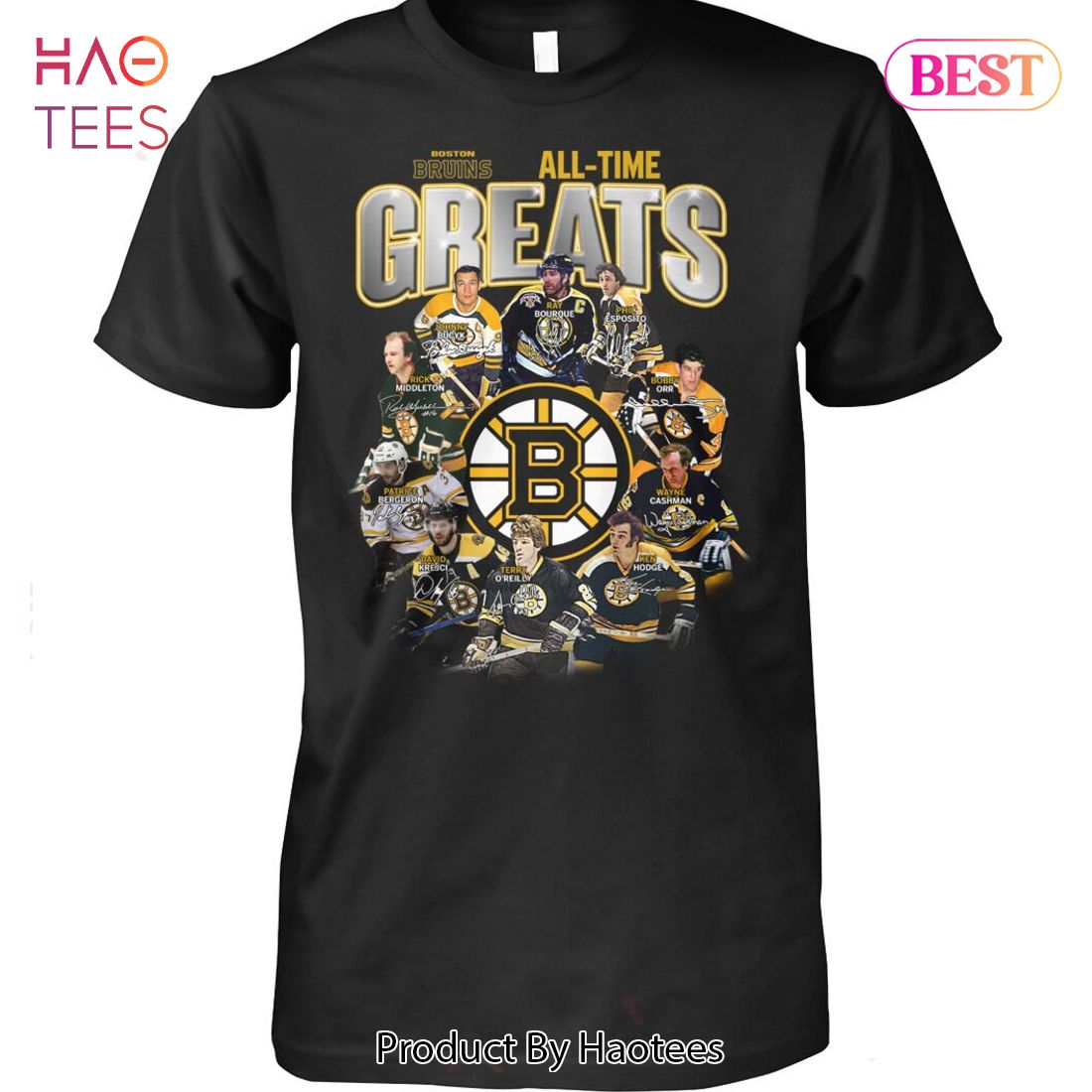 NEW Boston Bruins All-Time Greats Unisex T-Shirt NEW Boston Bruins All-Time Greats Unisex T-Shirt
