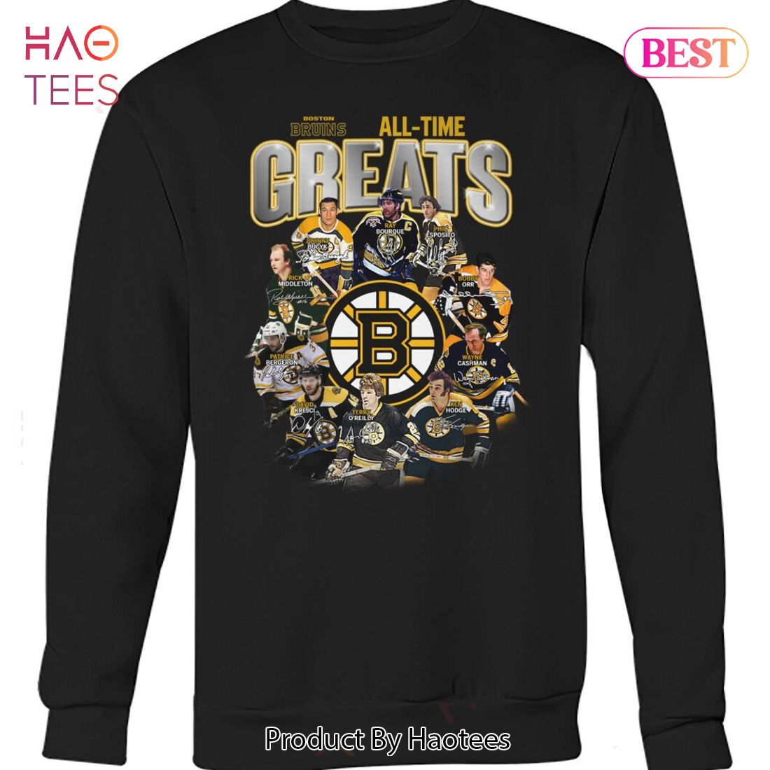 NEW Boston Bruins All-Time Greats Unisex T-Shirt NEW Boston Bruins All-Time Greats Unisex T-Shirt