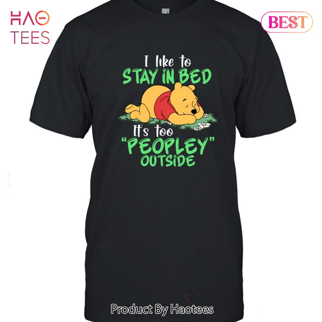 NEW Winnie The Pooh I Like To Stay In Bed Unisex T-Shirt NEW Winnie The Pooh I Like To Stay In Bed Unisex T-Shirt