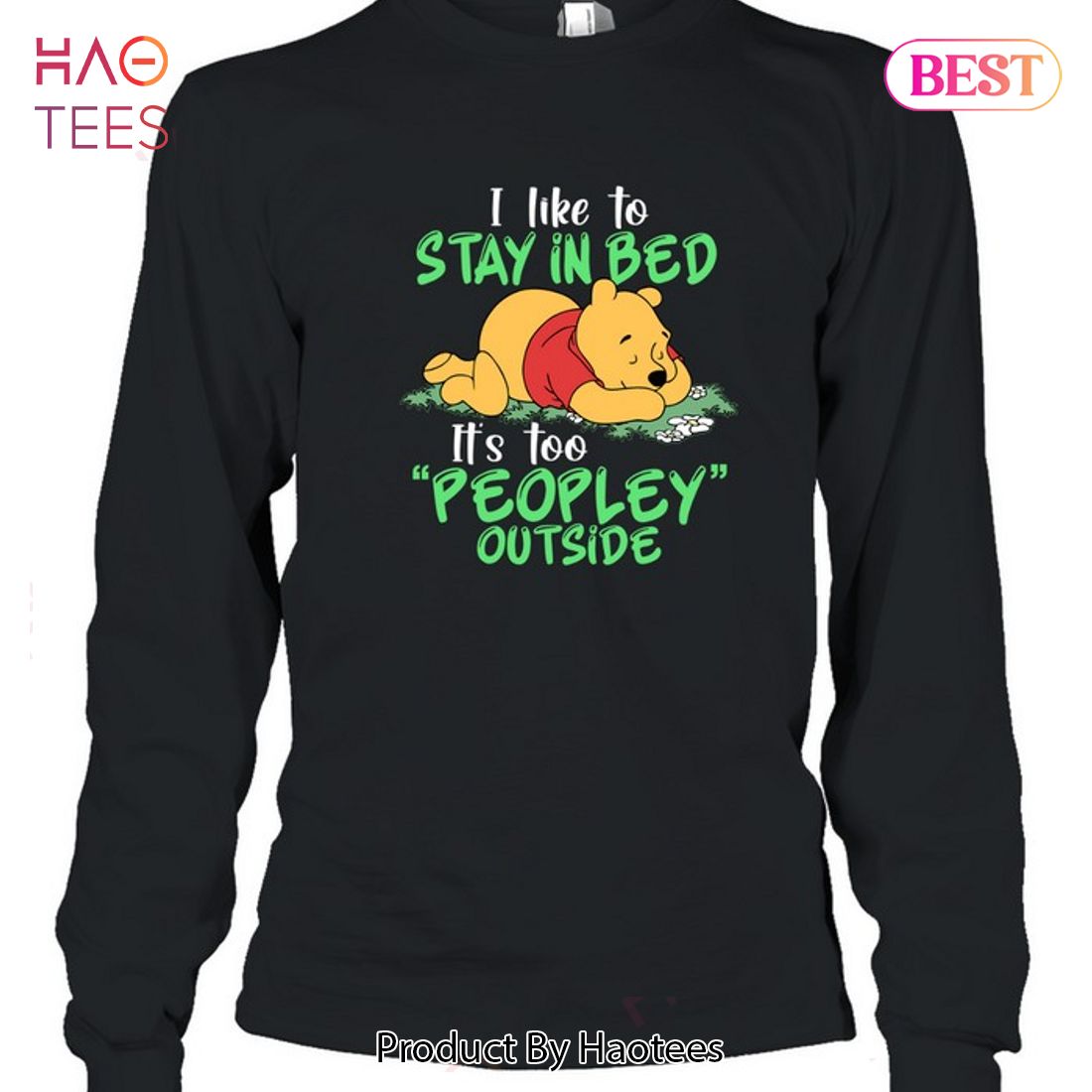 NEW Winnie The Pooh I Like To Stay In Bed Unisex T-Shirt NEW Winnie The Pooh I Like To Stay In Bed Unisex T-Shirt