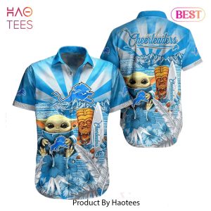 HOT TREND Detroit Lions NFL Baby Yoda Hawaiian Shirt Style Summer Trending For Men Women
