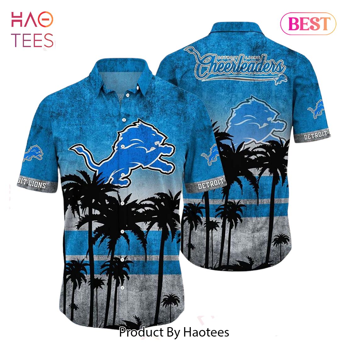 HOT TREND Detroit Lions NFL Hawaiian Shirt Tropical Pattern Graphic New Collection Summer Gift For Fan NFL