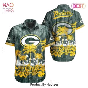 HOT TREND Green Bay Packers Nfl Hawaii Graphic Tropical Pattern Style Summer Hawaiian Shirt