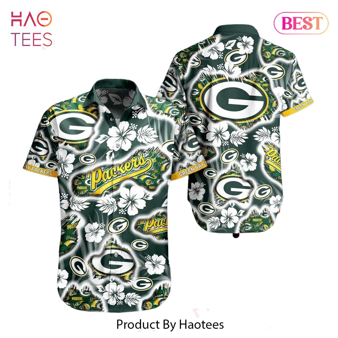 HOT TREND Green Bay Packers Nfl Hawaii Shirt Graphic Floral Printed This Summer Beach Shirt For Fans