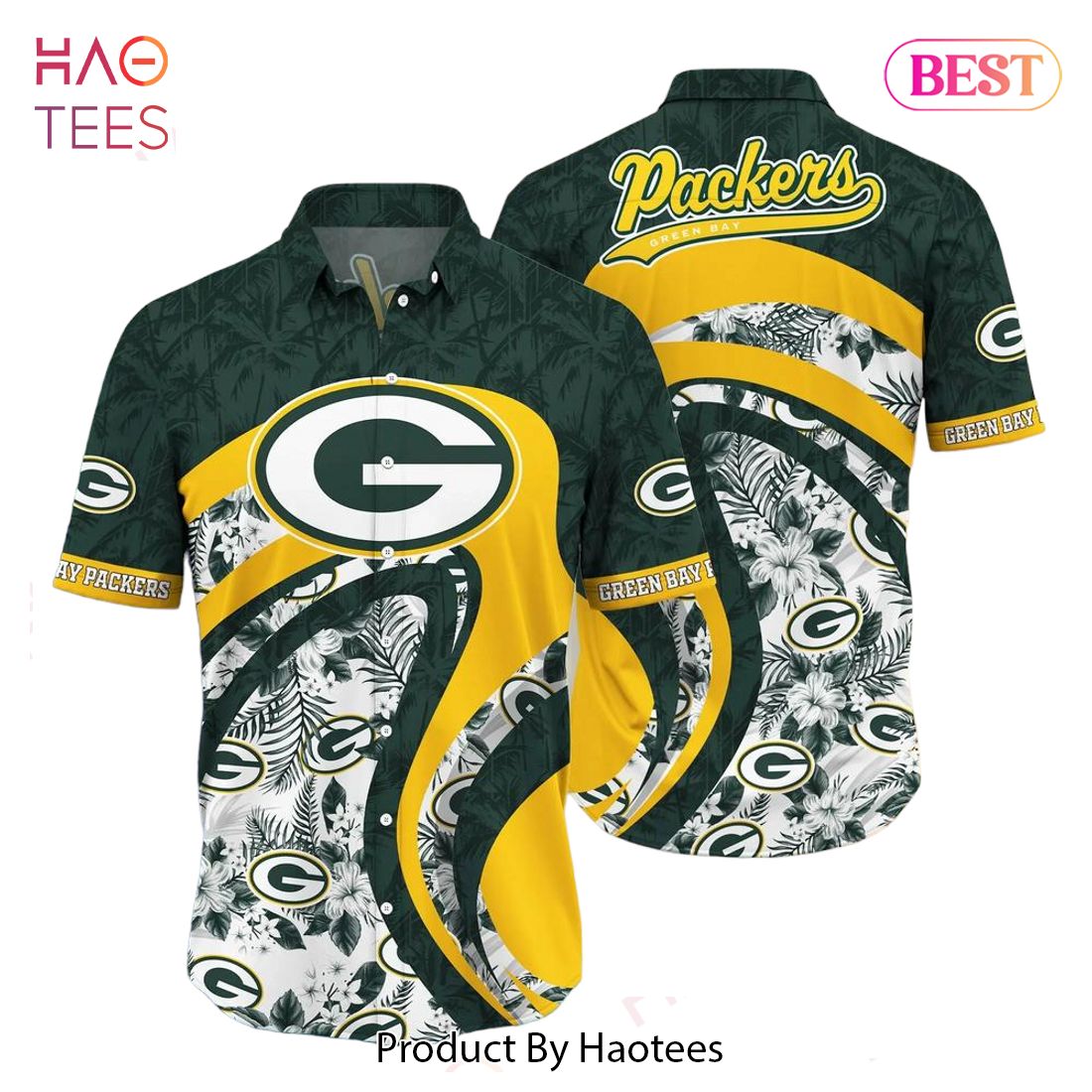 HOT TREND Green Bay Packers Nfl Hawaii Shirt Graphic Floral Tropical Pattern This Summer For Fan