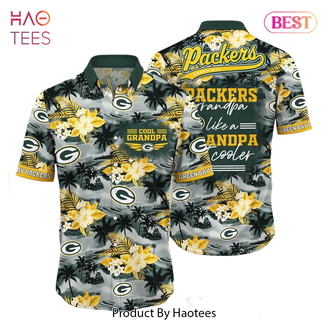 HOT TREND Green Bay Packers Nfl Hawaiian Shirt For Grandparent New Trending Beach Shirt HOT TREND Green Bay Packers Nfl Hawaiian Shirt For Grandparent New Trending Beach Shirt