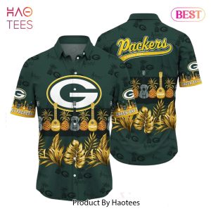 HOT TREND Green Bay Packers Nfl Hawaiian Shirt Tropical Pattern Graphic Trends Summer Gift For Fan Nfl