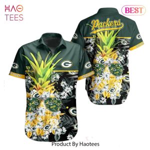 HOT TREND Green Bay Packers Nfl Tropical Pattern Pineapple Design Hawaiian Shirt New Trending For Men Women