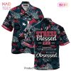 HOT TREND Houston Texans NFL Hawaiian Shirt Stress Blessed Obsessed Summer Beach Shirt Gift For Fans Texans
