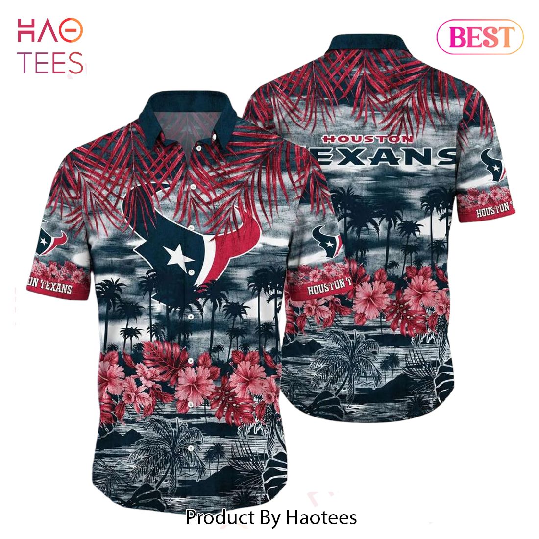 HOT TREND Houston Texans NFL Hawaiian Shirt Style Tropical Pattern Summer For Awesome Fans HOT TREND Houston Texans NFL Hawaiian Shirt Style Tropical Pattern Summer For Awesome Fans
