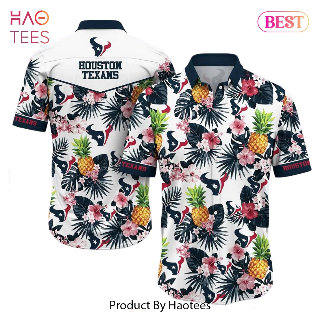 HOT TREND Houston Texans NFL Hawaiian Shirt Tropical Pattern Graphic Hawaii Shirt For Fan Ever HOT TREND Houston Texans NFL Hawaiian Shirt Tropical Pattern Graphic Hawaii Shirt For Fan Ever
