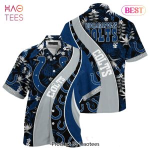 HOT TREND Indianapolis Colts NFL Hawaiian Shirt With Tropical Pattern For Your Loved Ones