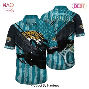 HOT TREND Jacksonville Jaguars Nfl Football Hawaiian Shirt Short American Flag Print This Summer Gift For Fans