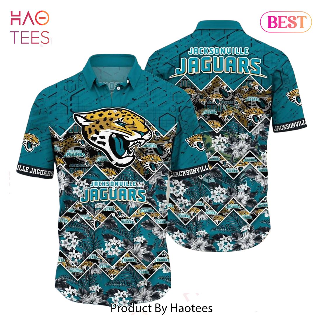HOT TREND Jacksonville Jaguars Nfl Hawaiian Shirt Graphic Tropical Pattern 3D Printed Beach Shirt Summer Gift For Fan HOT TREND Jacksonville Jaguars Nfl Hawaiian Shirt Graphic Tropical Pattern 3D Printed Beach Shirt Summer Gift For Fan