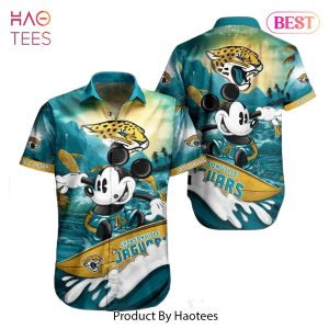 HOT TREND Jacksonville Jaguars Nfl Hawaiian Shirt Mickey Graphic 3D Printed Gift For Fans