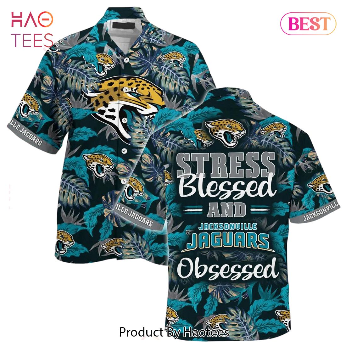 HOT TREND Jacksonville Jaguars Nfl Hawaiian Shirt Stress Blessed Obsessed Summer Beach Shirt Gift For Fans Jaguars HOT TREND Jacksonville Jaguars Nfl Hawaiian Shirt Stress Blessed Obsessed Summer Beach Shirt Gift For Fans Jaguars