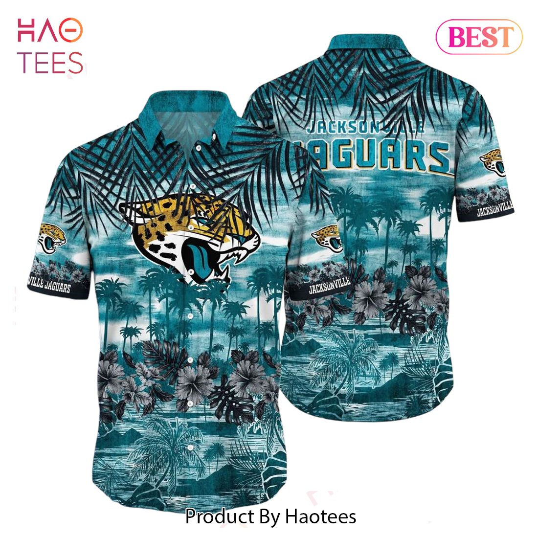 HOT TREND Jacksonville Jaguars Nfl Hawaiian Shirt Tropical Print