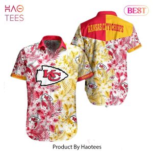 HOT TREND Kansas City Chiefs Nfl Beach Shirt Graphic Floral Pattern Print This Summer Hawaiian Shirt