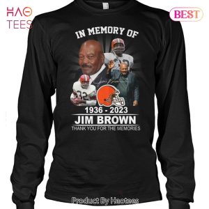 In Memory Of 1936-2023 Jim Brown Thank You For The Memories T-Shirt
