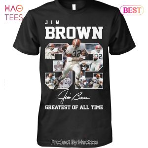 NEW 32 Jim Brown Greatest Of All Time Unisex T-Shirt