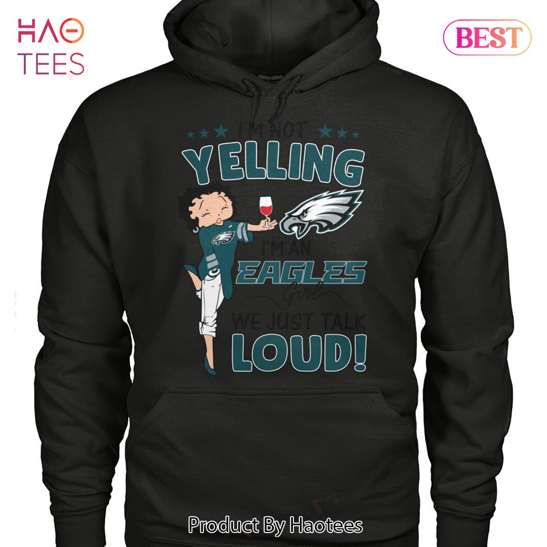 NEW I Am An Philadelphia Eagles Girl We Just Talk Loud Unisex T-Shirt