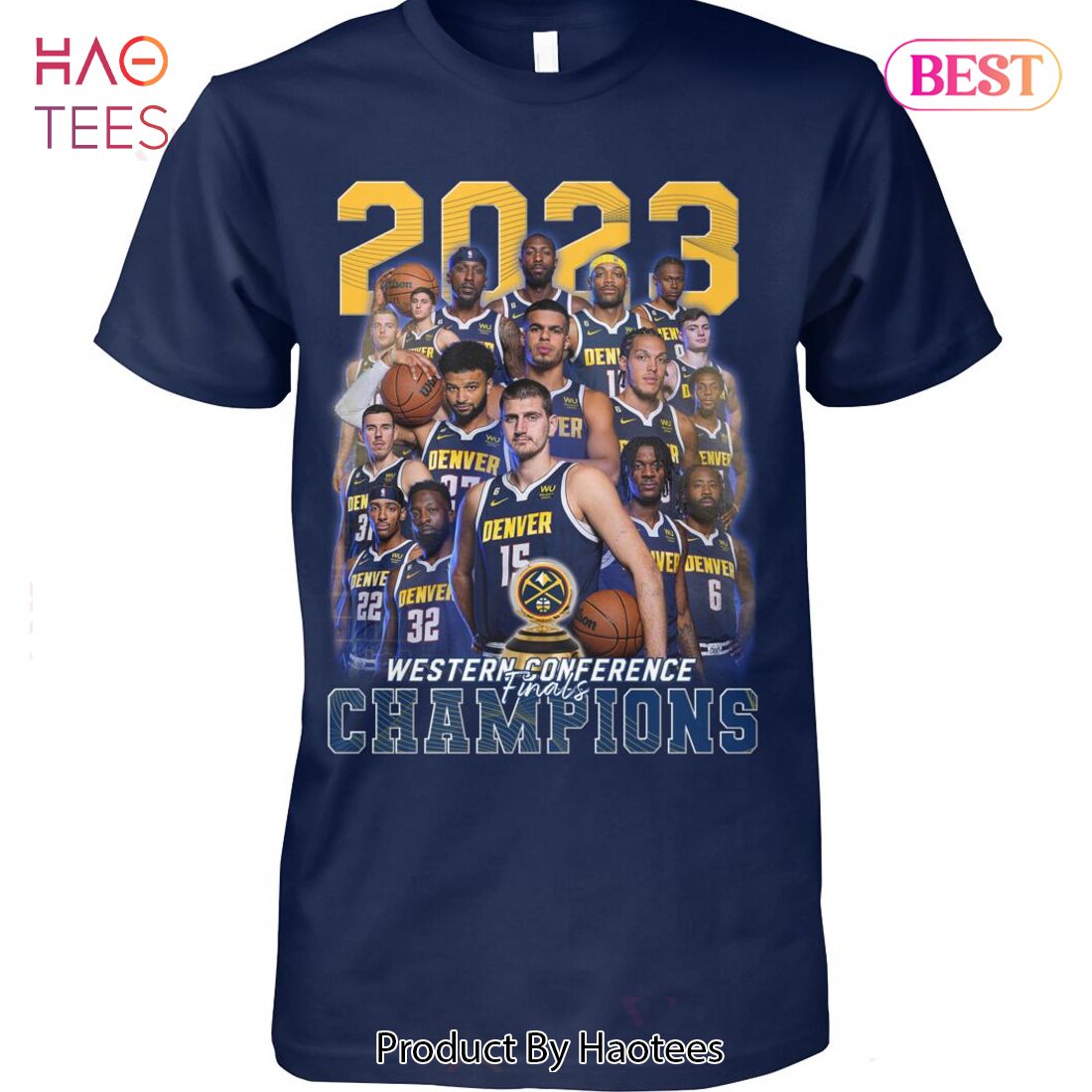 NEW 2023 Western Conference Final Champions Denver Nuggets Unisex T-Shirt