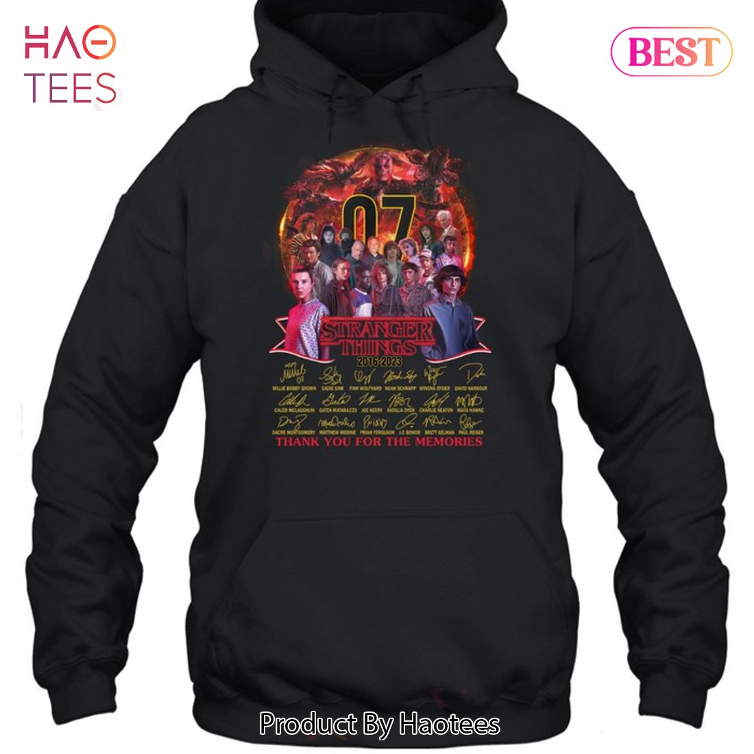 NEW Stranger Things 2016-2023 Thank You For The Memories T-Shirt NEW Stranger Things 2016-2023 Thank You For The Memories T-Shirt