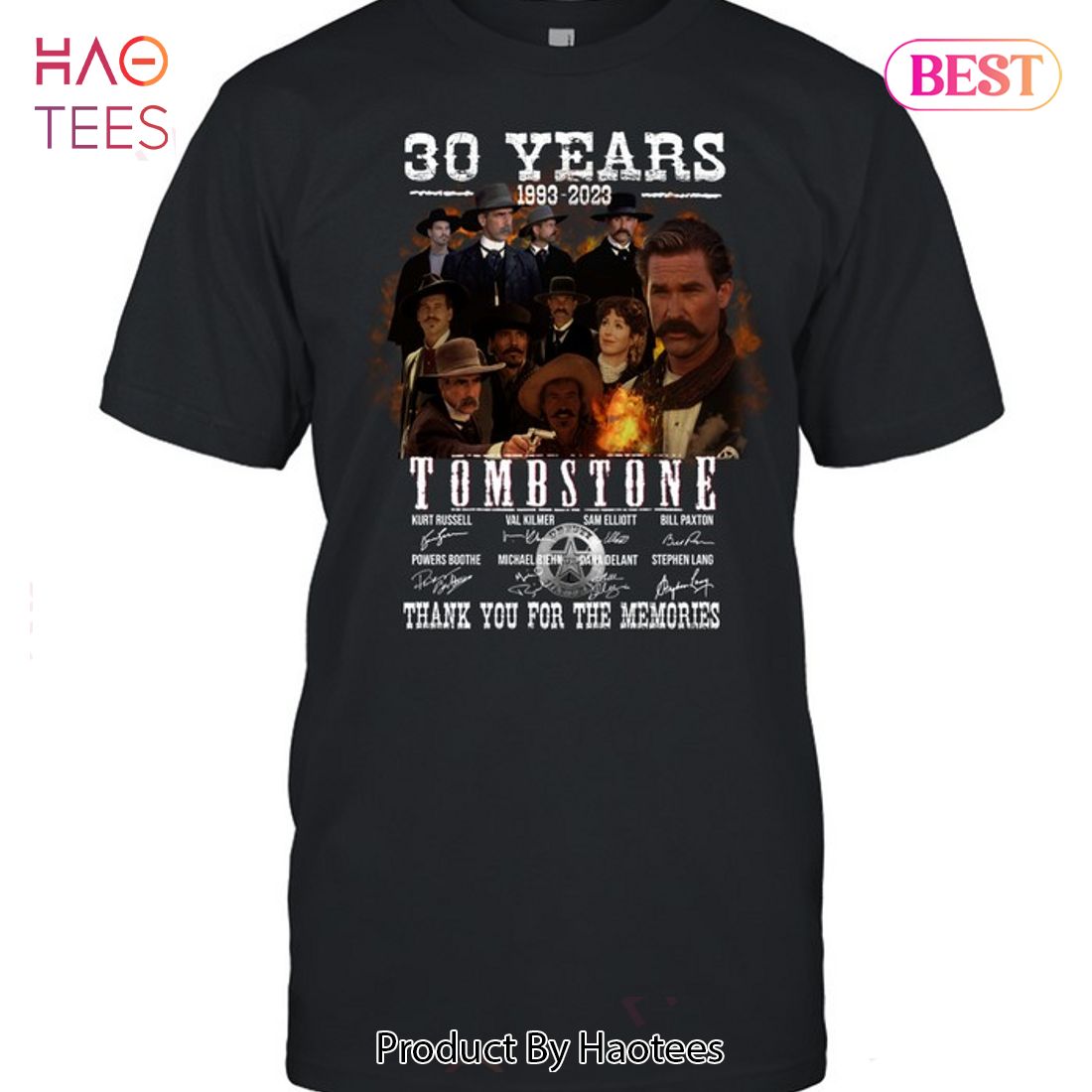 NEW Tombstune 30 Years 1993-2023 Thank You For The Memories T-Shirt