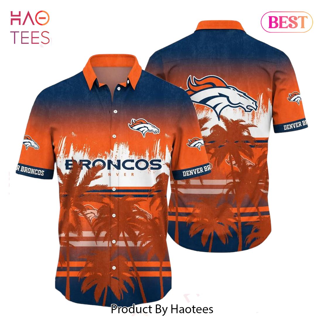 HOT TREND Denver Broncos NFL Summer Hawaiian Shirt Tropical Pattern Graphic For Sports Enthusiast