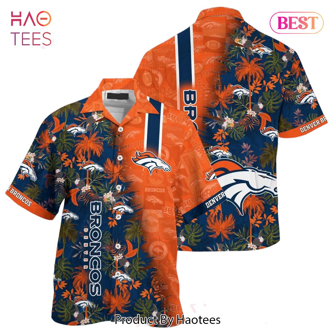 HOT TREND Denver Broncos NFL Team Football Beach Shirt Summer Button Down Hawaiian Shirt Fan Ever