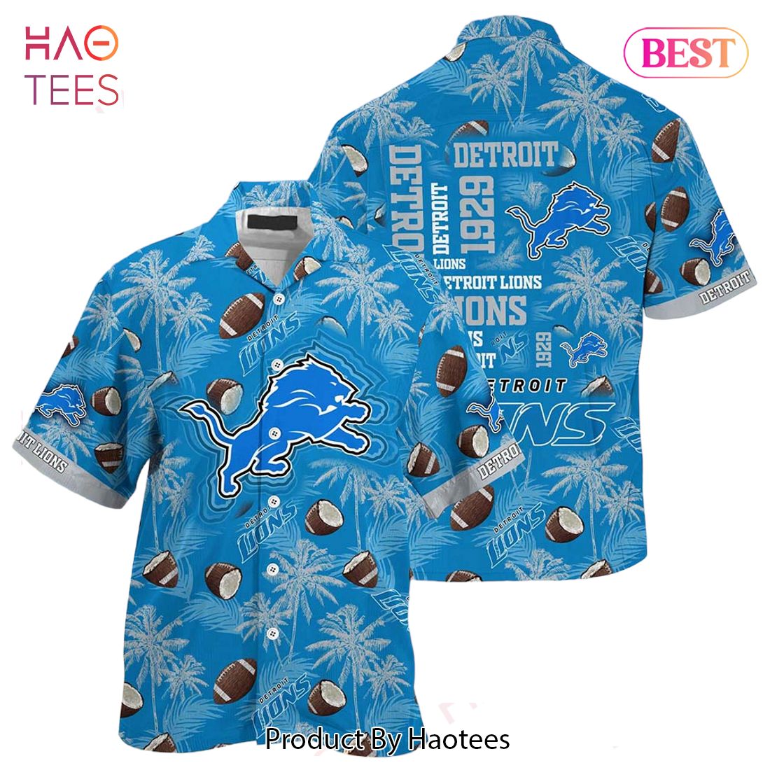 HOT TREND Detroit Lions NFL Beach Shirt New Gift For Summer Hawaiian Shirt