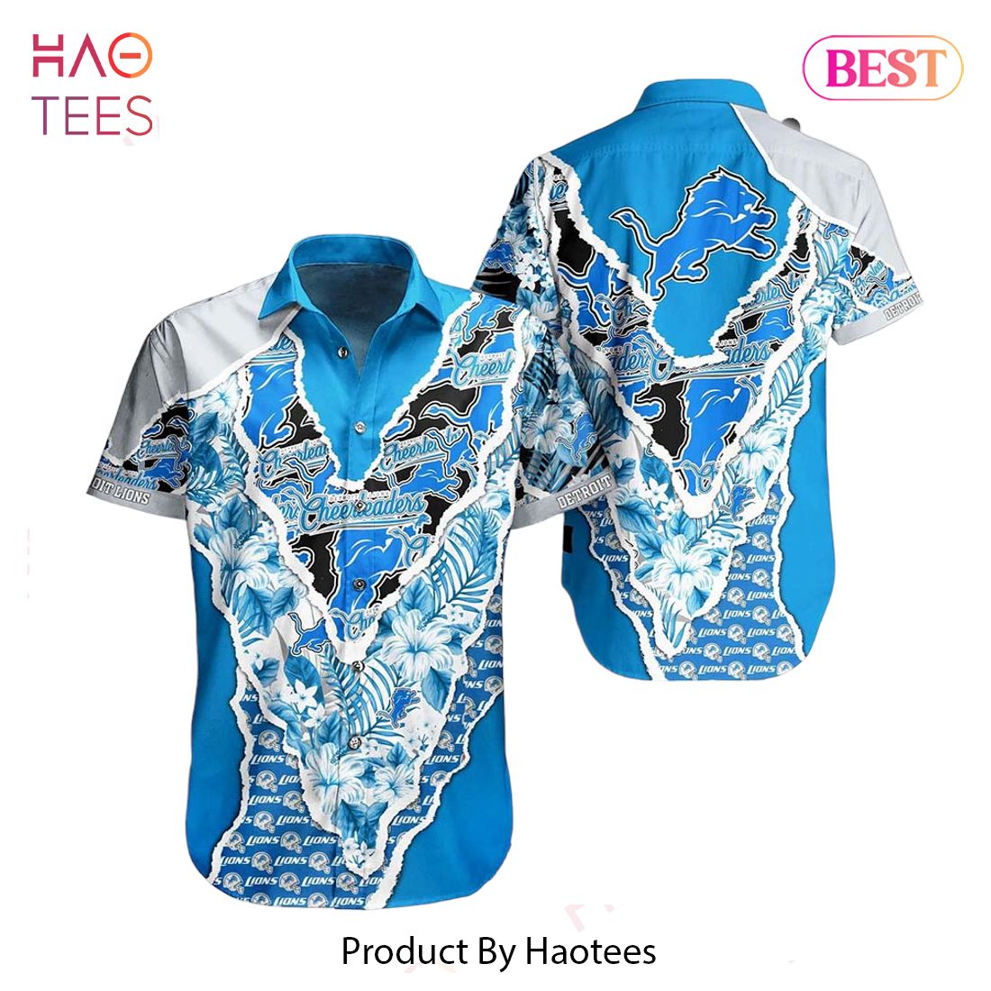 HOT TREND Detroit Lions NFL Hawaii Shirt Graphic Floral Pattern This Summer Meaningful Gifts For Fans