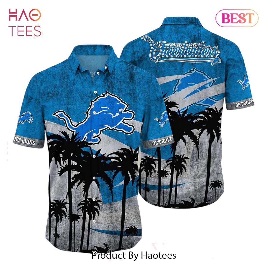 HOT TREND Detroit Lions NFL Hawaii Shirt Graphic Tropical Pattern Short Sleeve Hot Summer