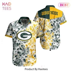 HOT TREND Green Bay Packers Nfl Beach Shirt Graphic Floral Pattern Print This Summer Hawaiian Shirt