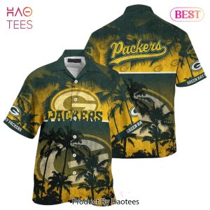 HOT TREND Green Bay Packers Nfl Hawaiian Shirt Style Tropical Pattern Hot Trending Summer For Awesome Fans