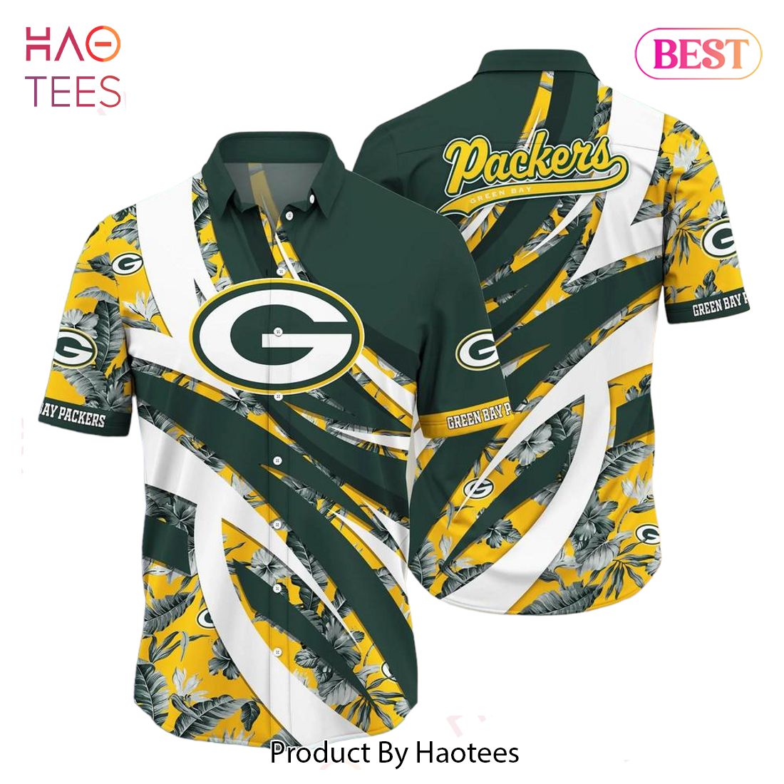 HOT TREND Green Bay Packers Nfl Hawaiian Shirt Tropical Pattern New Trend Summer For Sports Football Fans HOT TREND Green Bay Packers Nfl Hawaiian Shirt Tropical Pattern New Trend Summer For Sports Football Fans