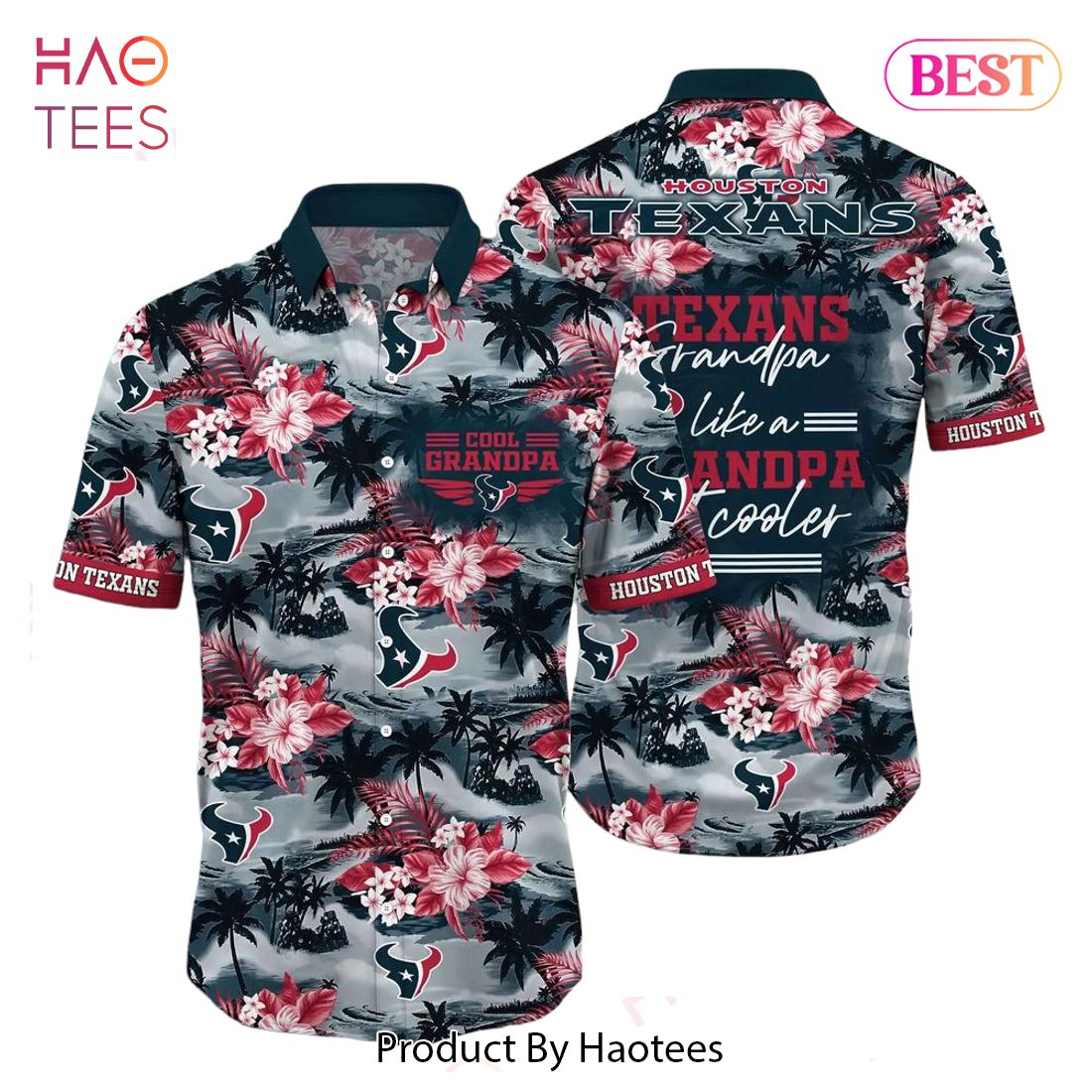 HOT TREND Houston Texans NFL Hawaiian Shirt For Grandparent New Trending Beach Shirt HOT TREND Houston Texans NFL Hawaiian Shirt For Grandparent New Trending Beach Shirt