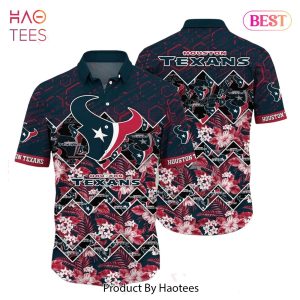 HOT TREND Houston Texans NFL Hawaiian Shirt Graphic Tropical Pattern 3D Printed Beach Shirt Summer Gift For Fan